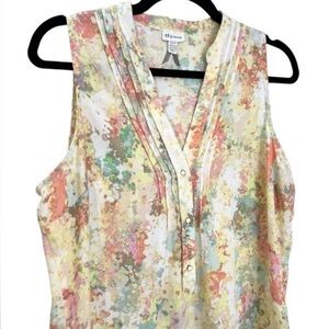 Dynamite | Tie dye v neck sleeveless top | Size S